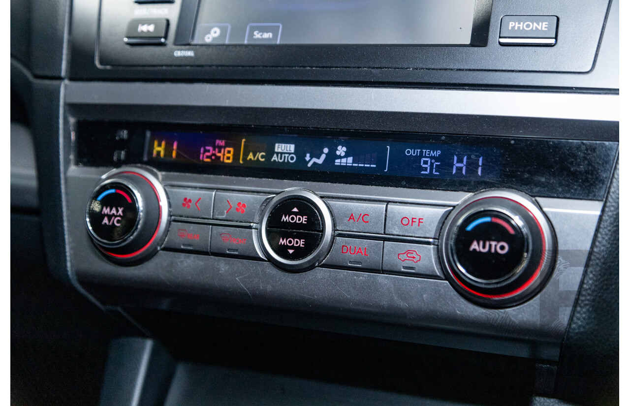 2/2017 Subaru Outback 2.5i (AWD) 5GEN MY17 4d Wagon Ice Silver Metallic 2.5L