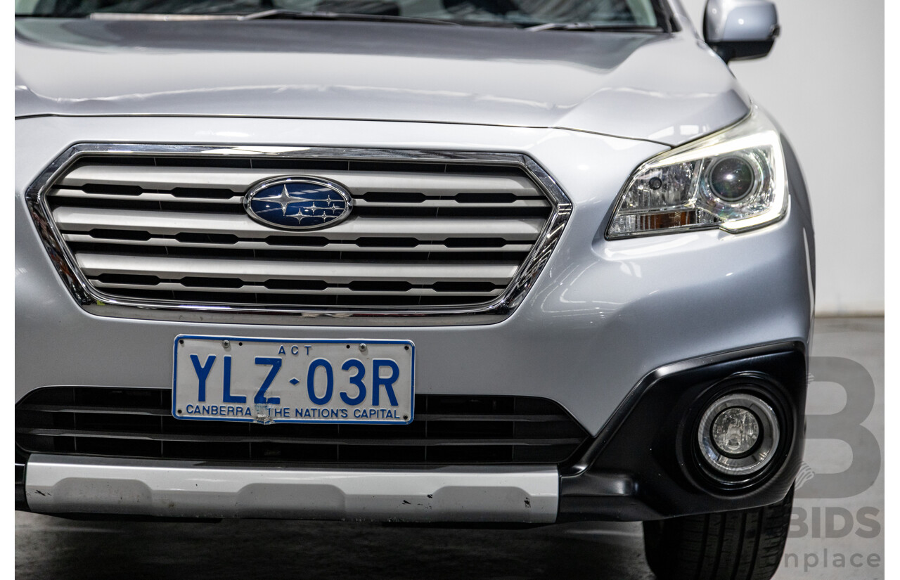 2/2017 Subaru Outback 2.5i (AWD) 5GEN MY17 4d Wagon Ice Silver Metallic 2.5L