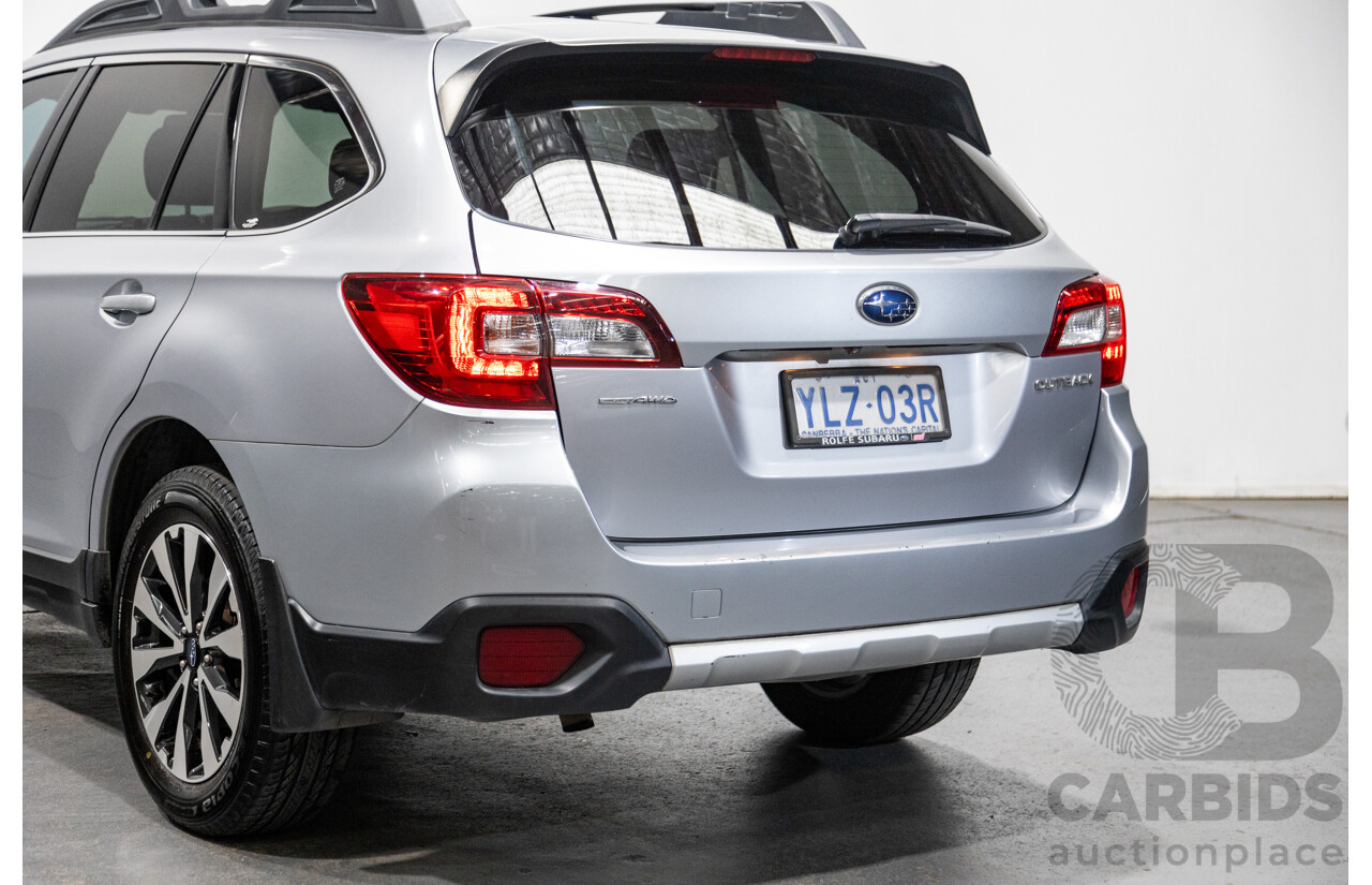 2/2017 Subaru Outback 2.5i (AWD) 5GEN MY17 4d Wagon Ice Silver Metallic 2.5L