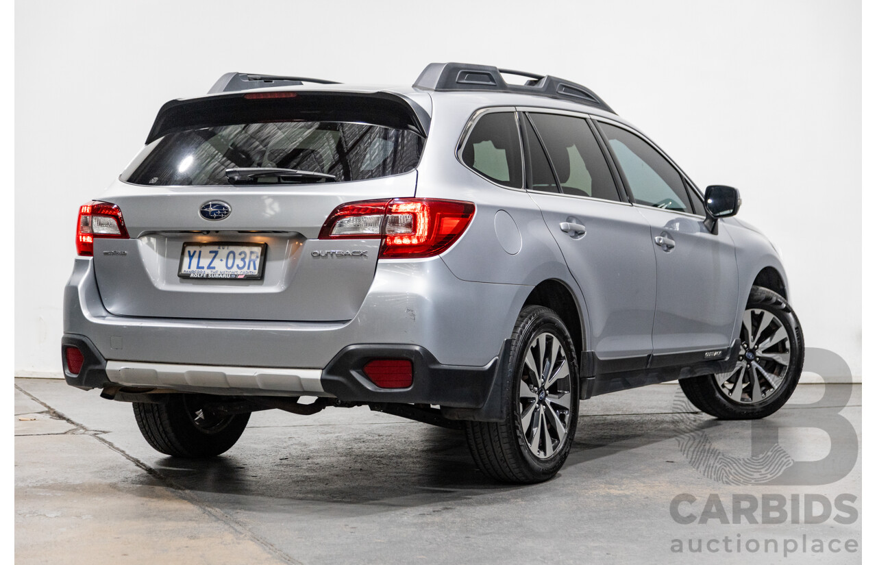 2/2017 Subaru Outback 2.5i (AWD) 5GEN MY17 4d Wagon Ice Silver Metallic 2.5L
