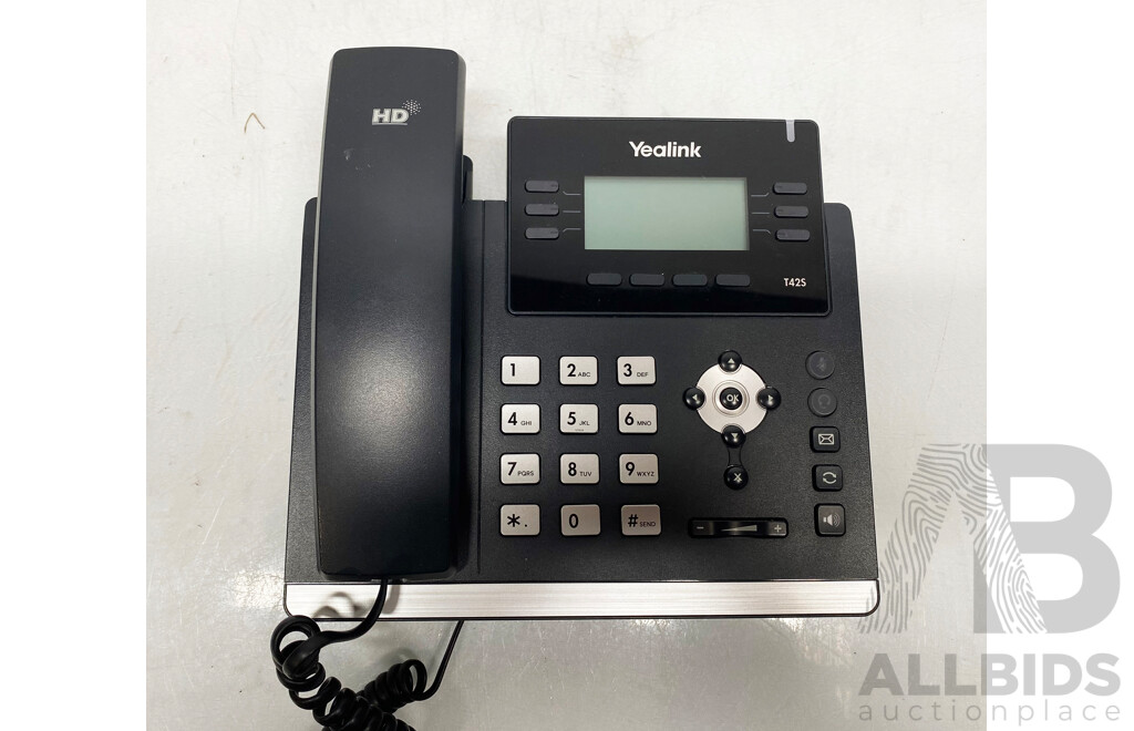 Yealink (SIP-T42S) Gigabit IP Phone - Lot of Two