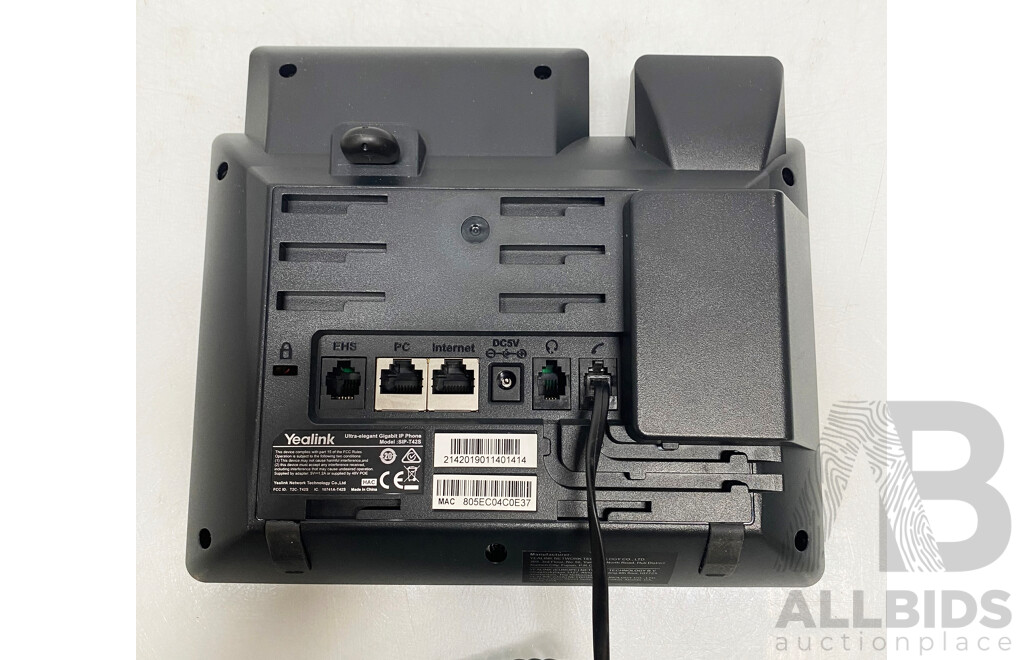 Yealink (SIP-T42S) Gigabit IP Phone - Lot of Two