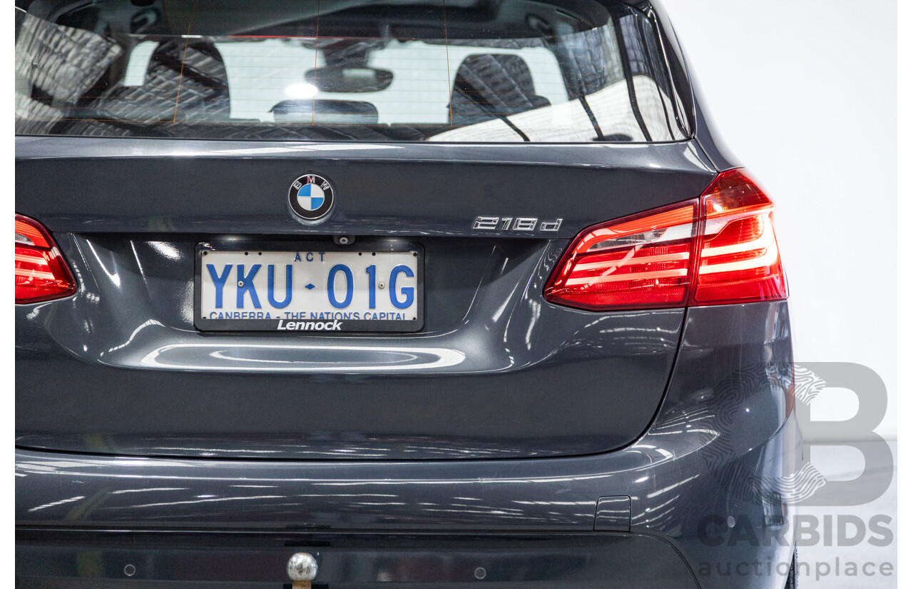 8/2015 BMW 218d Active Tourer Sport Line F45 4d Wagon Metallic Grey Turbo Diesel 2.0L
