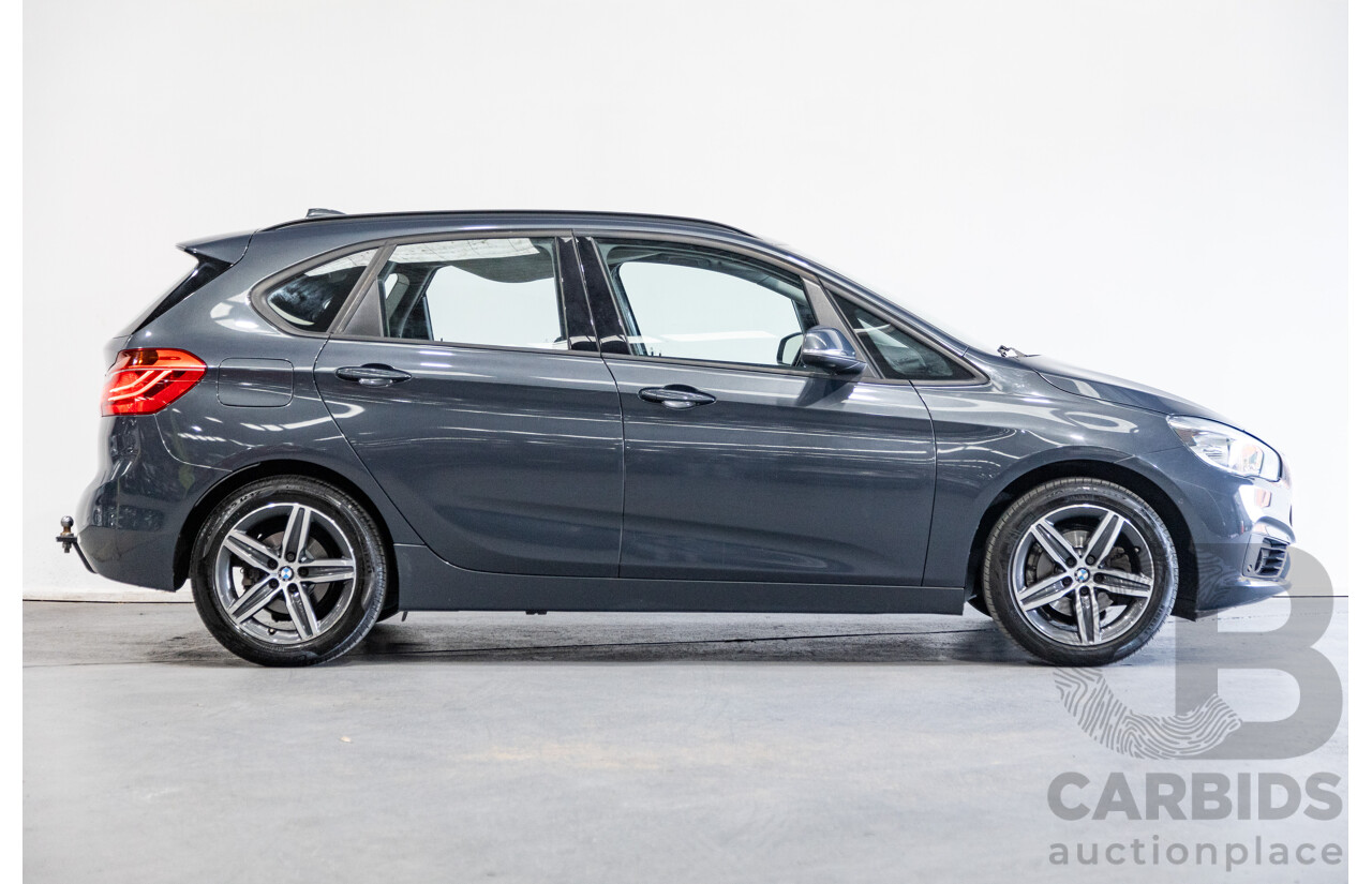 8/2015 BMW 218d Active Tourer Sport Line F45 4d Wagon Metallic Grey Turbo Diesel 2.0L
