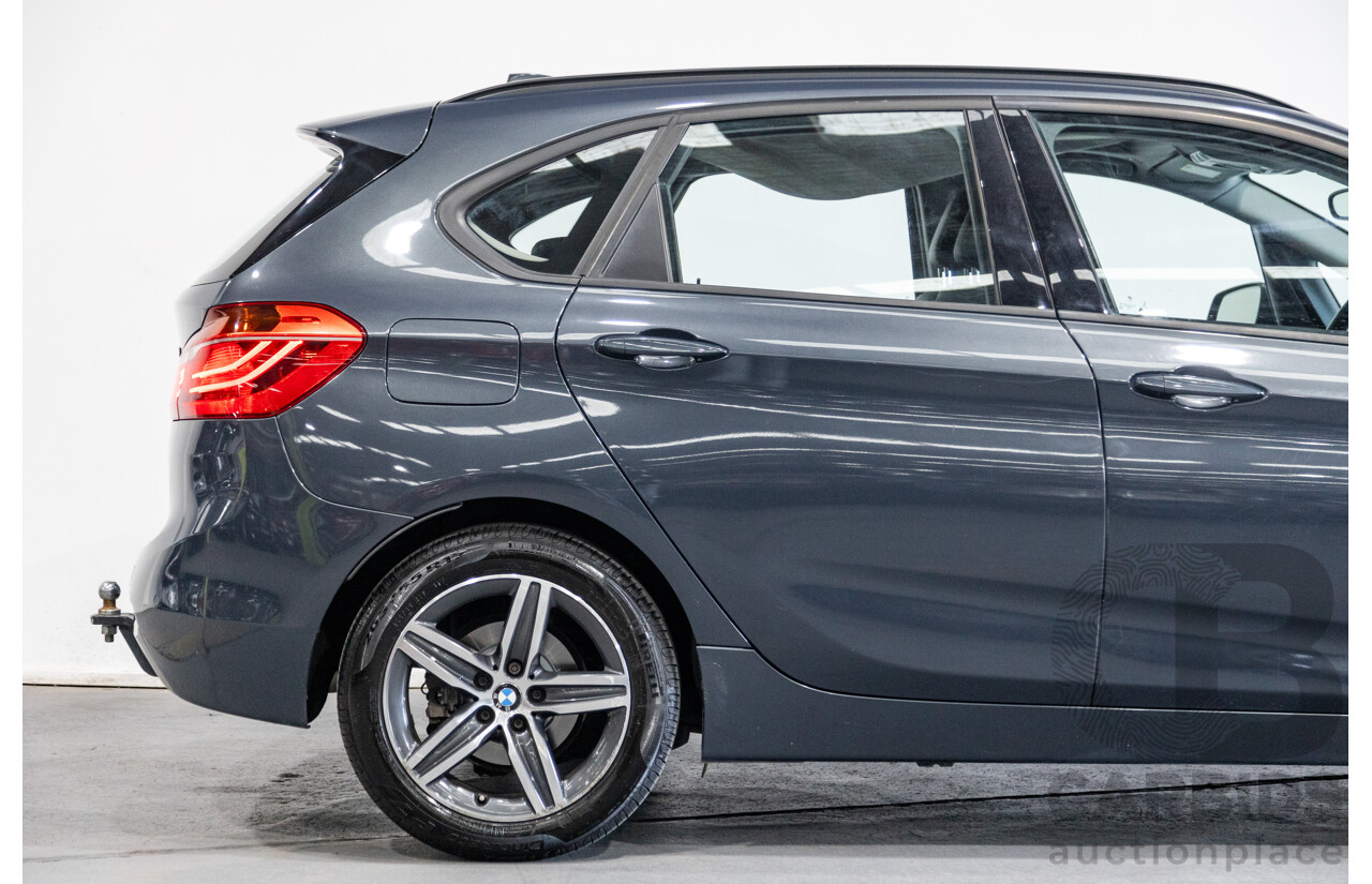8/2015 BMW 218d Active Tourer Sport Line F45 4d Wagon Metallic Grey Turbo Diesel 2.0L