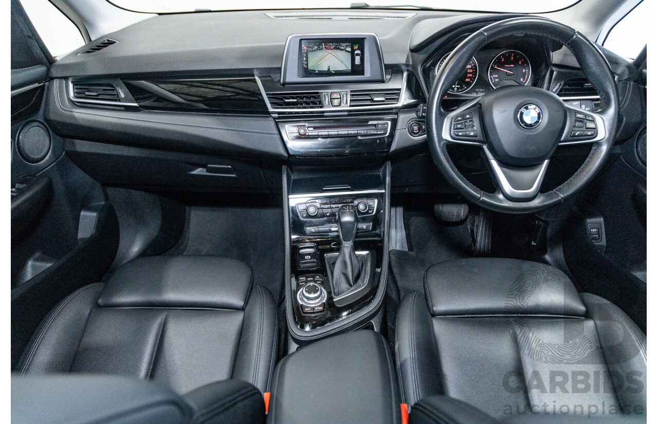 8/2015 BMW 218d Active Tourer Sport Line F45 4d Wagon Metallic Grey Turbo Diesel 2.0L