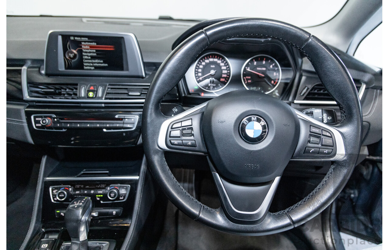 8/2015 BMW 218d Active Tourer Sport Line F45 4d Wagon Metallic Grey Turbo Diesel 2.0L