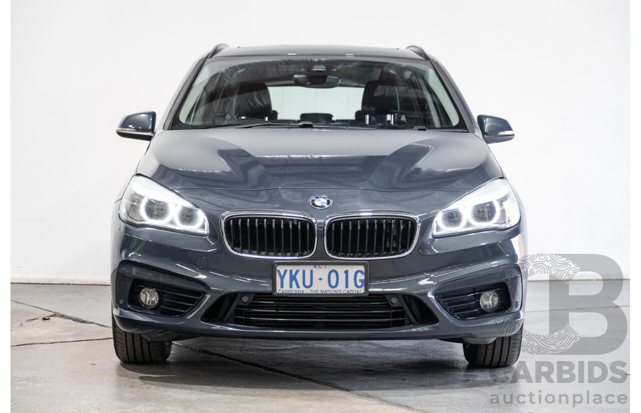 8/2015 BMW 218d Active Tourer Sport Line F45 4d Wagon Metallic Grey Turbo Diesel 2.0L