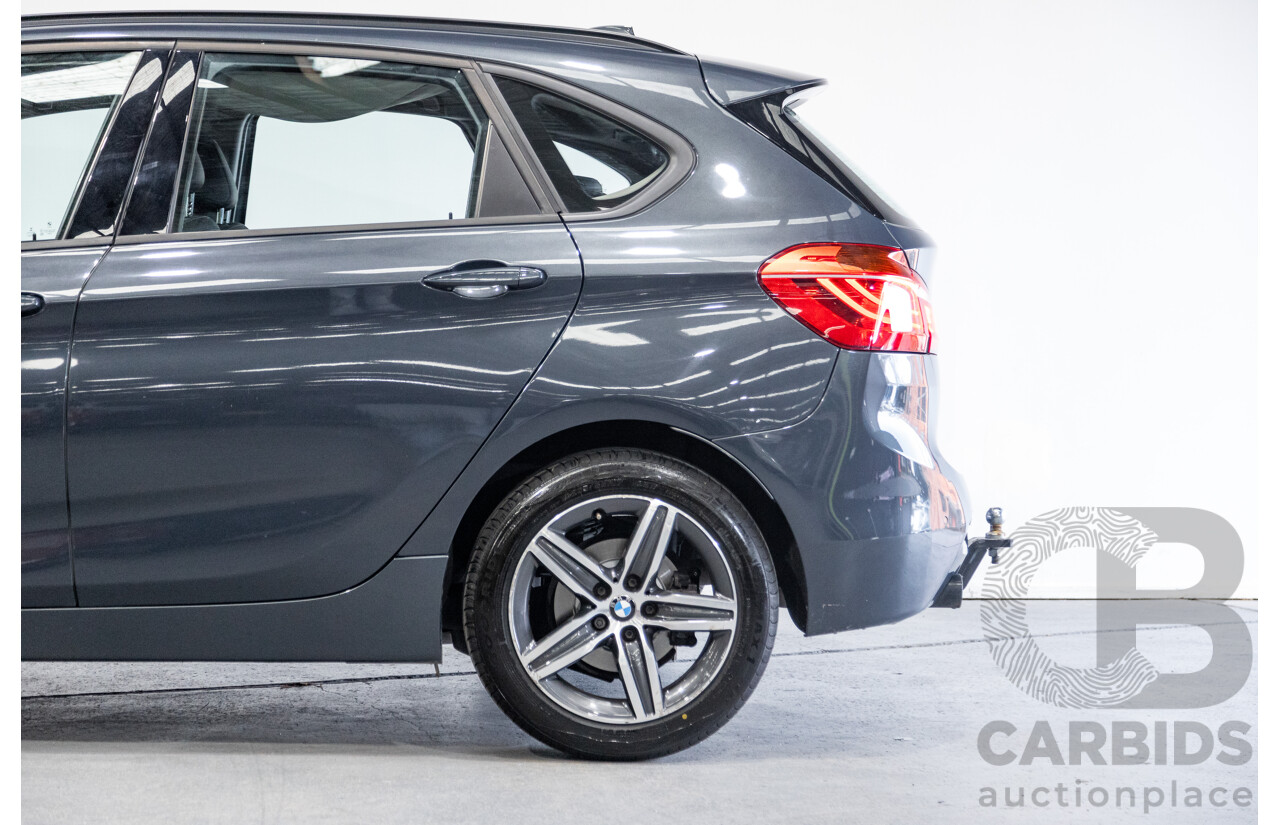8/2015 BMW 218d Active Tourer Sport Line F45 4d Wagon Metallic Grey Turbo Diesel 2.0L
