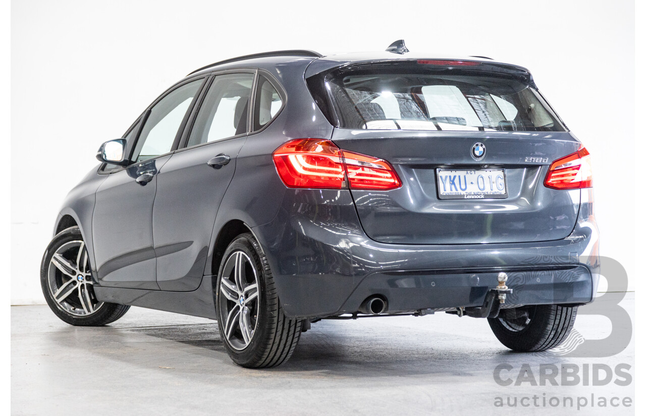 8/2015 BMW 218d Active Tourer Sport Line F45 4d Wagon Metallic Grey Turbo Diesel 2.0L