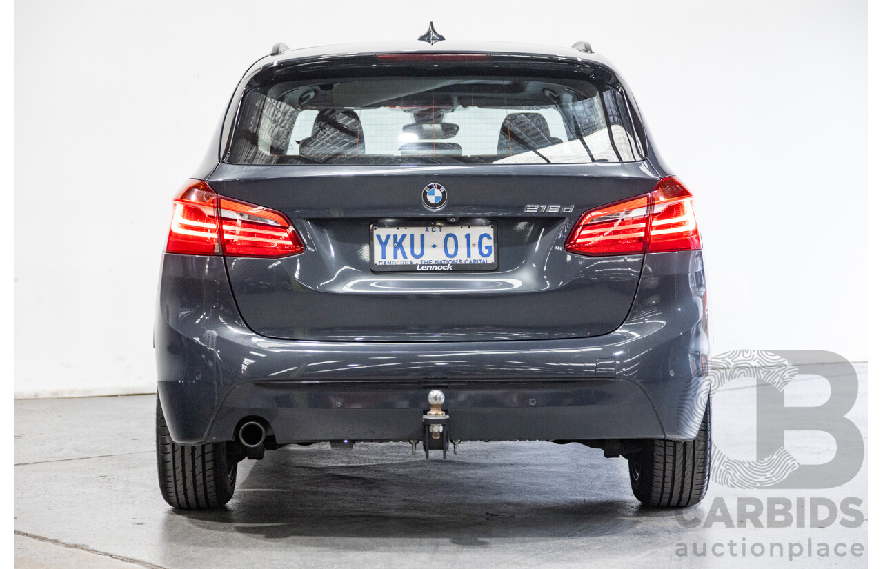 8/2015 BMW 218d Active Tourer Sport Line F45 4d Wagon Metallic Grey Turbo Diesel 2.0L
