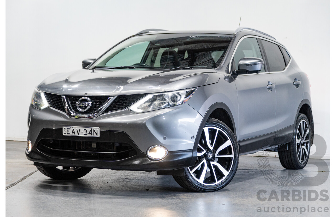 3/2016 Nissan Qashqai TI J11 4d Wagon Gun Metallic Grey 2.0L
