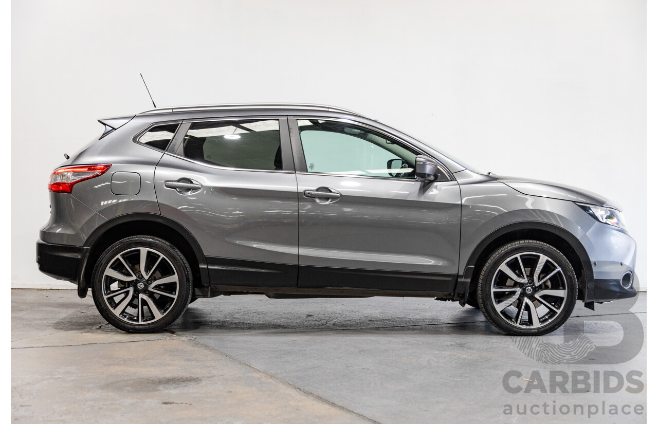 3/2016 Nissan Qashqai TI J11 4d Wagon Gun Metallic Grey 2.0L