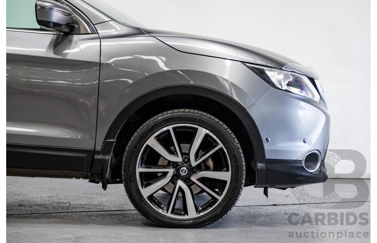 3/2016 Nissan Qashqai TI J11 4d Wagon Gun Metallic Grey 2.0L