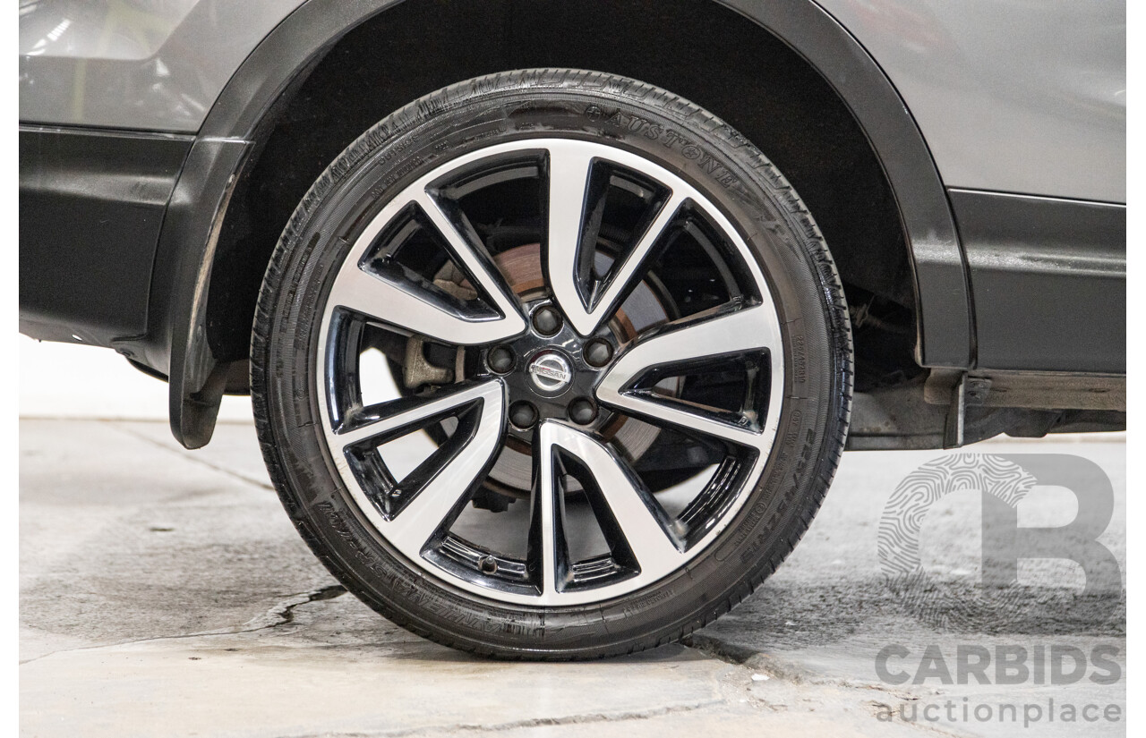 3/2016 Nissan Qashqai TI J11 4d Wagon Gun Metallic Grey 2.0L