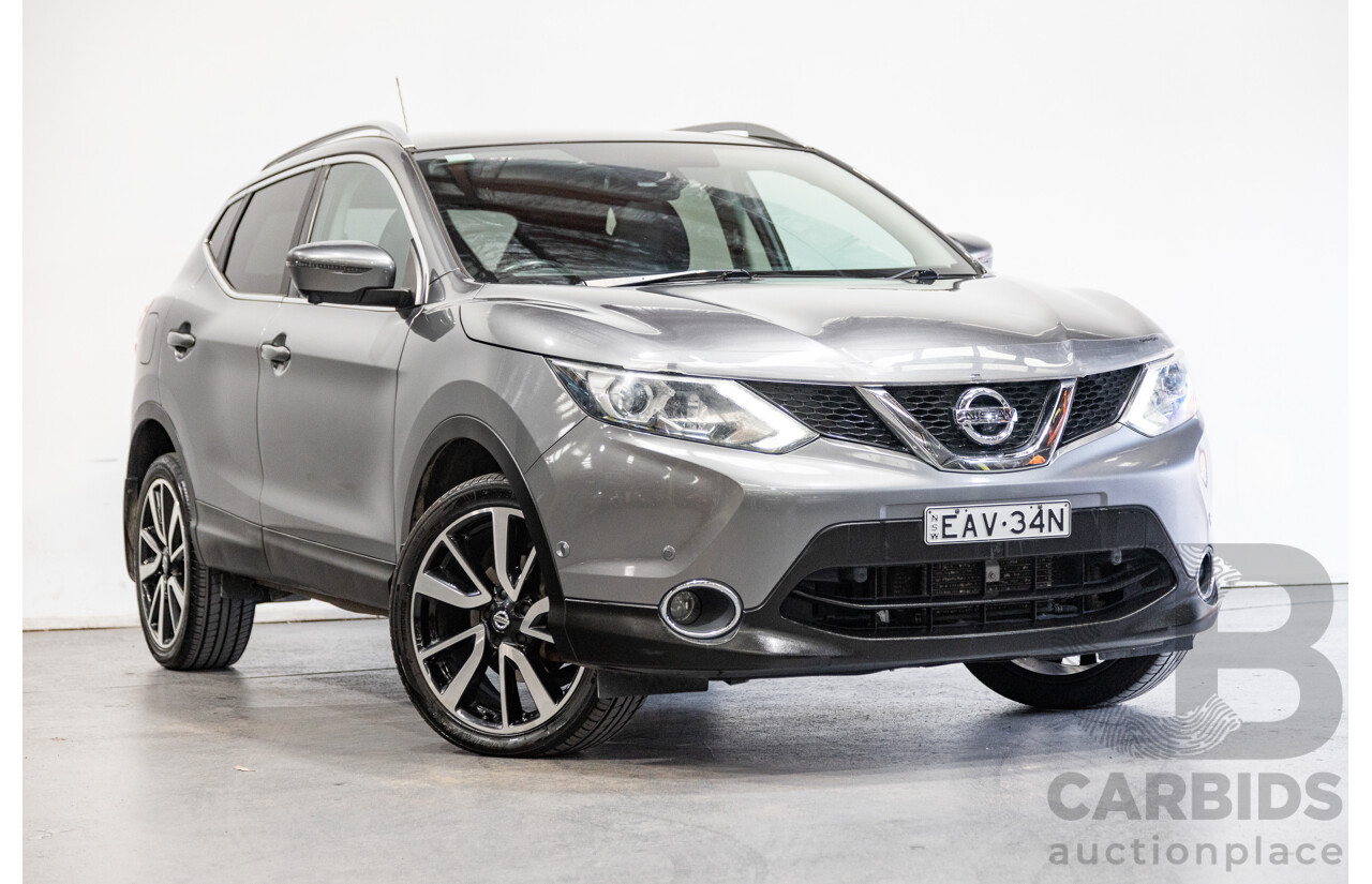 3/2016 Nissan Qashqai TI J11 4d Wagon Gun Metallic Grey 2.0L