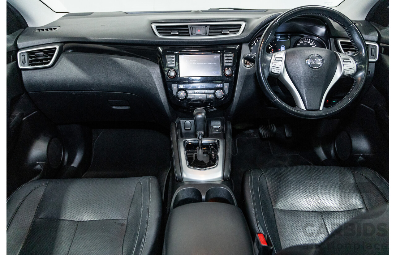 3/2016 Nissan Qashqai TI J11 4d Wagon Gun Metallic Grey 2.0L