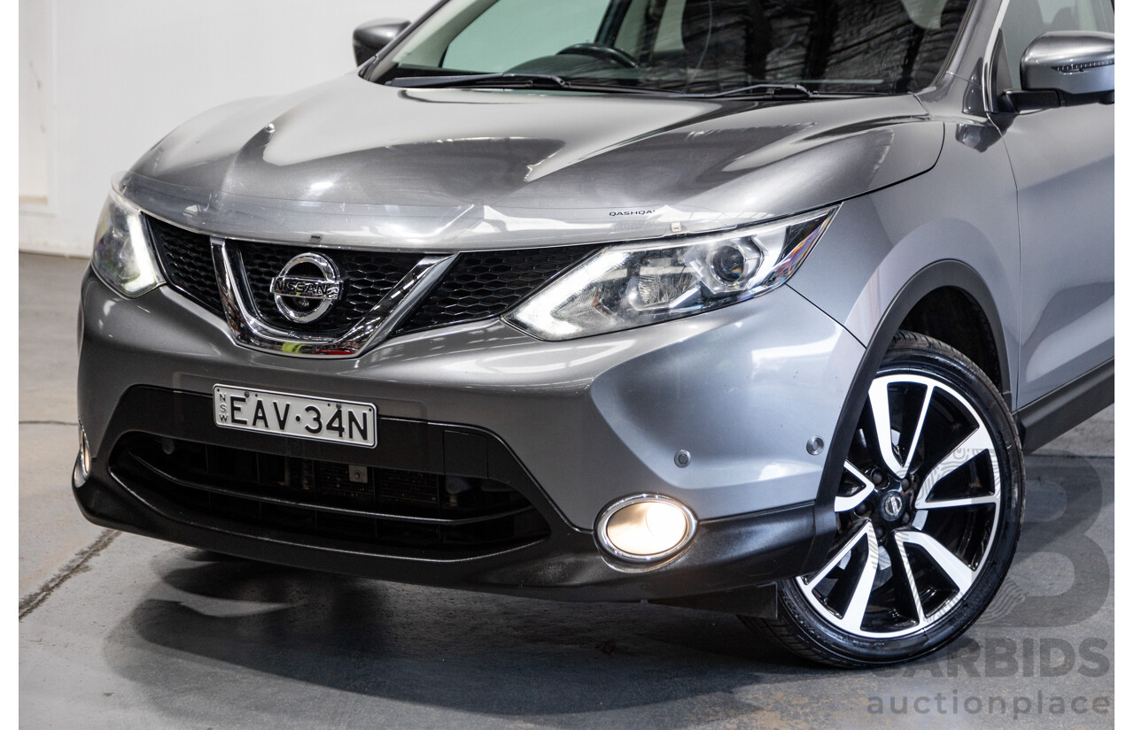 3/2016 Nissan Qashqai TI J11 4d Wagon Gun Metallic Grey 2.0L