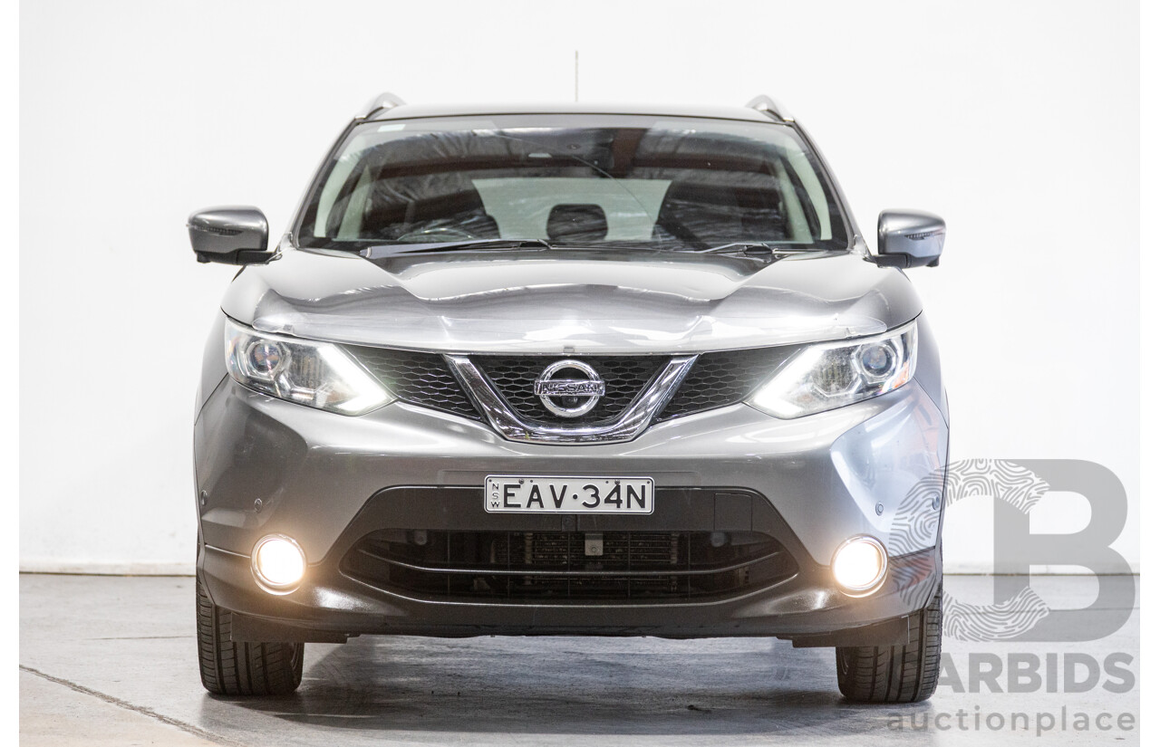 3/2016 Nissan Qashqai TI J11 4d Wagon Gun Metallic Grey 2.0L