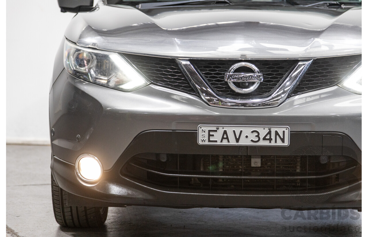3/2016 Nissan Qashqai TI J11 4d Wagon Gun Metallic Grey 2.0L