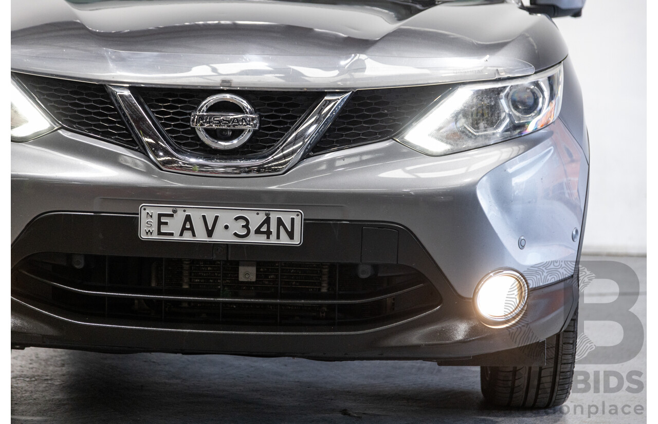 3/2016 Nissan Qashqai TI J11 4d Wagon Gun Metallic Grey 2.0L