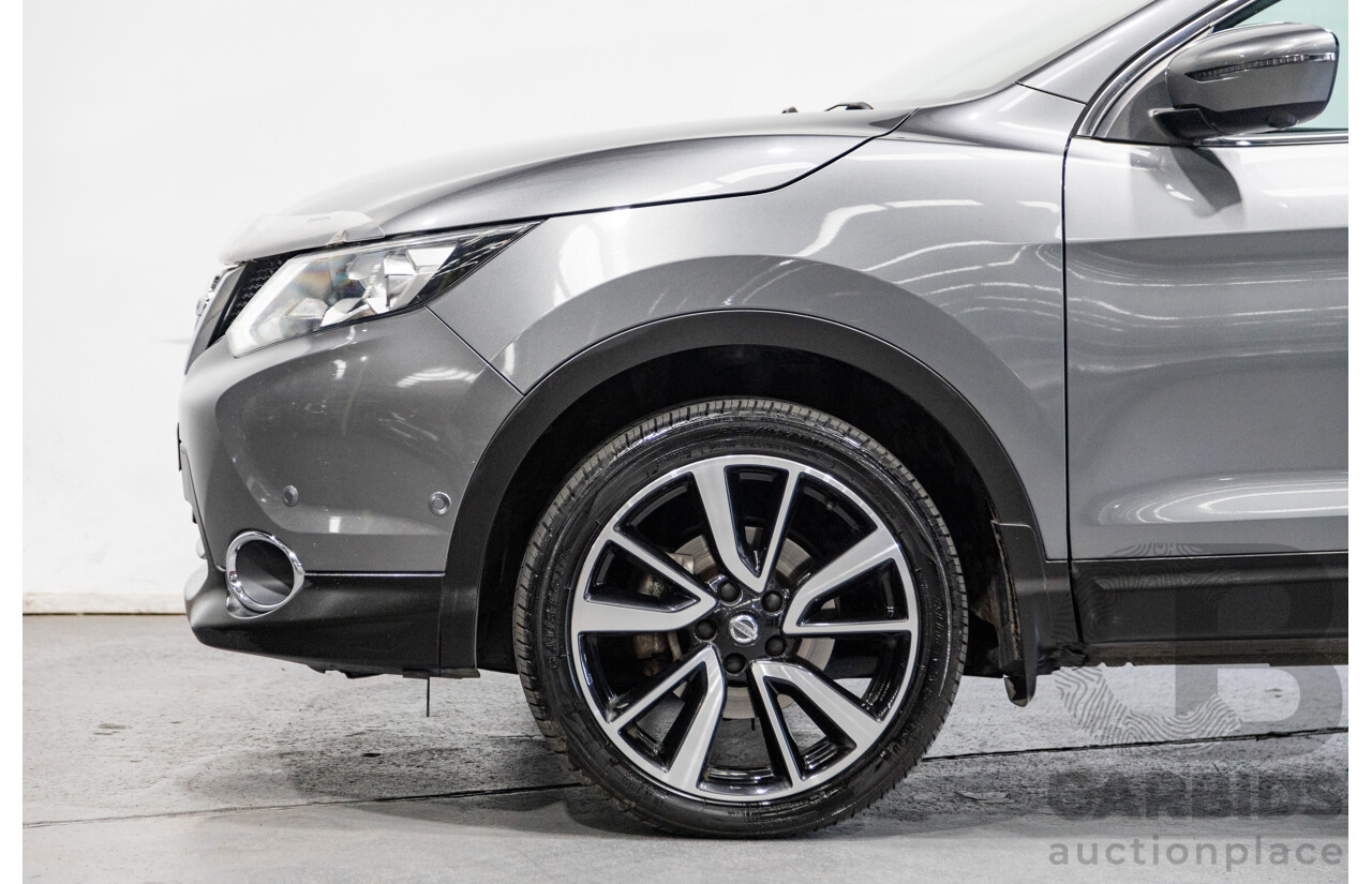 3/2016 Nissan Qashqai TI J11 4d Wagon Gun Metallic Grey 2.0L