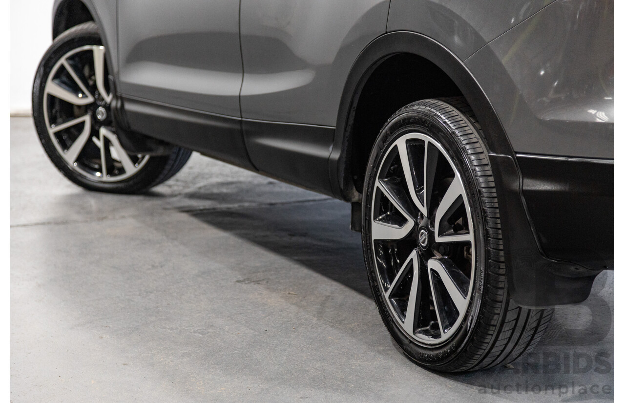 3/2016 Nissan Qashqai TI J11 4d Wagon Gun Metallic Grey 2.0L