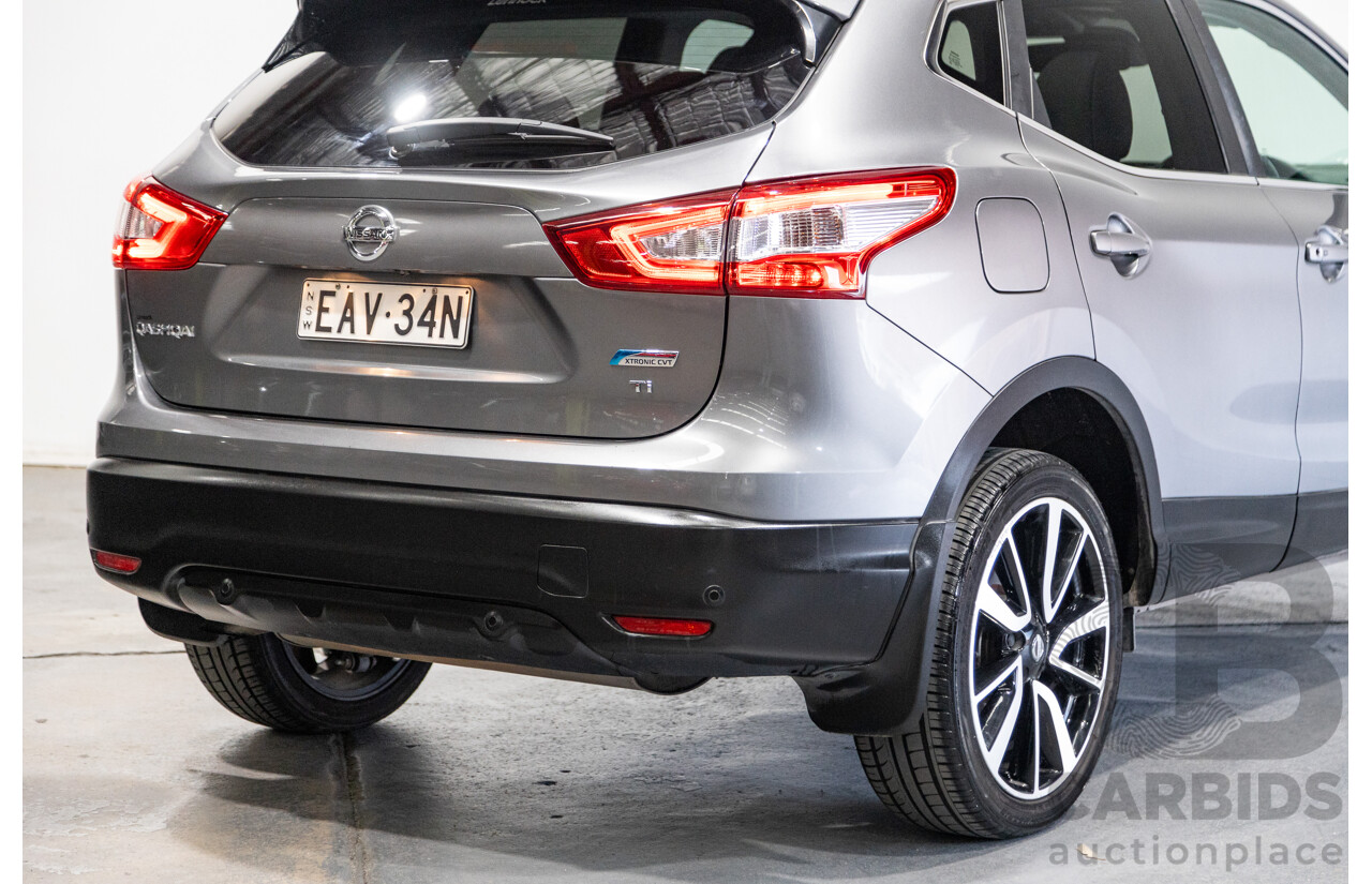 3/2016 Nissan Qashqai TI J11 4d Wagon Gun Metallic Grey 2.0L
