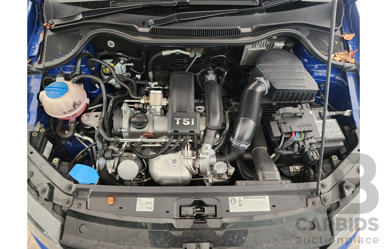 10/2011 Volkswagen Polo 77 TSI COMFORTLINE FWD 6R 5D Hatchback Blue 1.2L