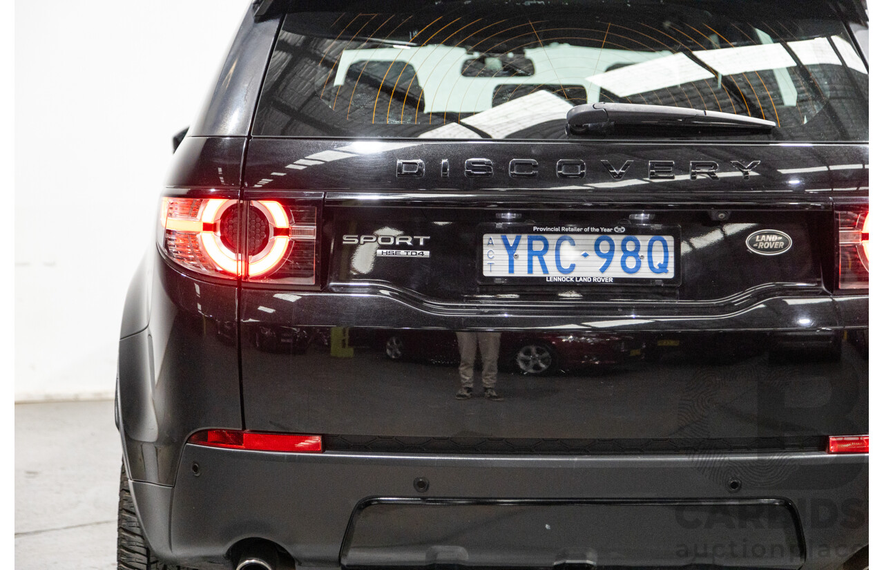 9/2015 Land Rover Discovery Sport TD4 HSE (AWD) LC 4d Wagon Santorini Black Metallic Turbo Diesel 2.2L