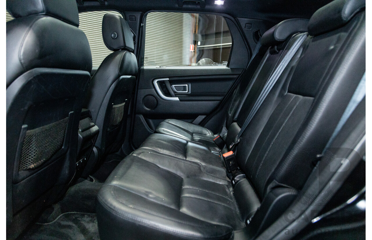 9/2015 Land Rover Discovery Sport TD4 HSE (AWD) LC 4d Wagon Santorini Black Metallic Turbo Diesel 2.2L