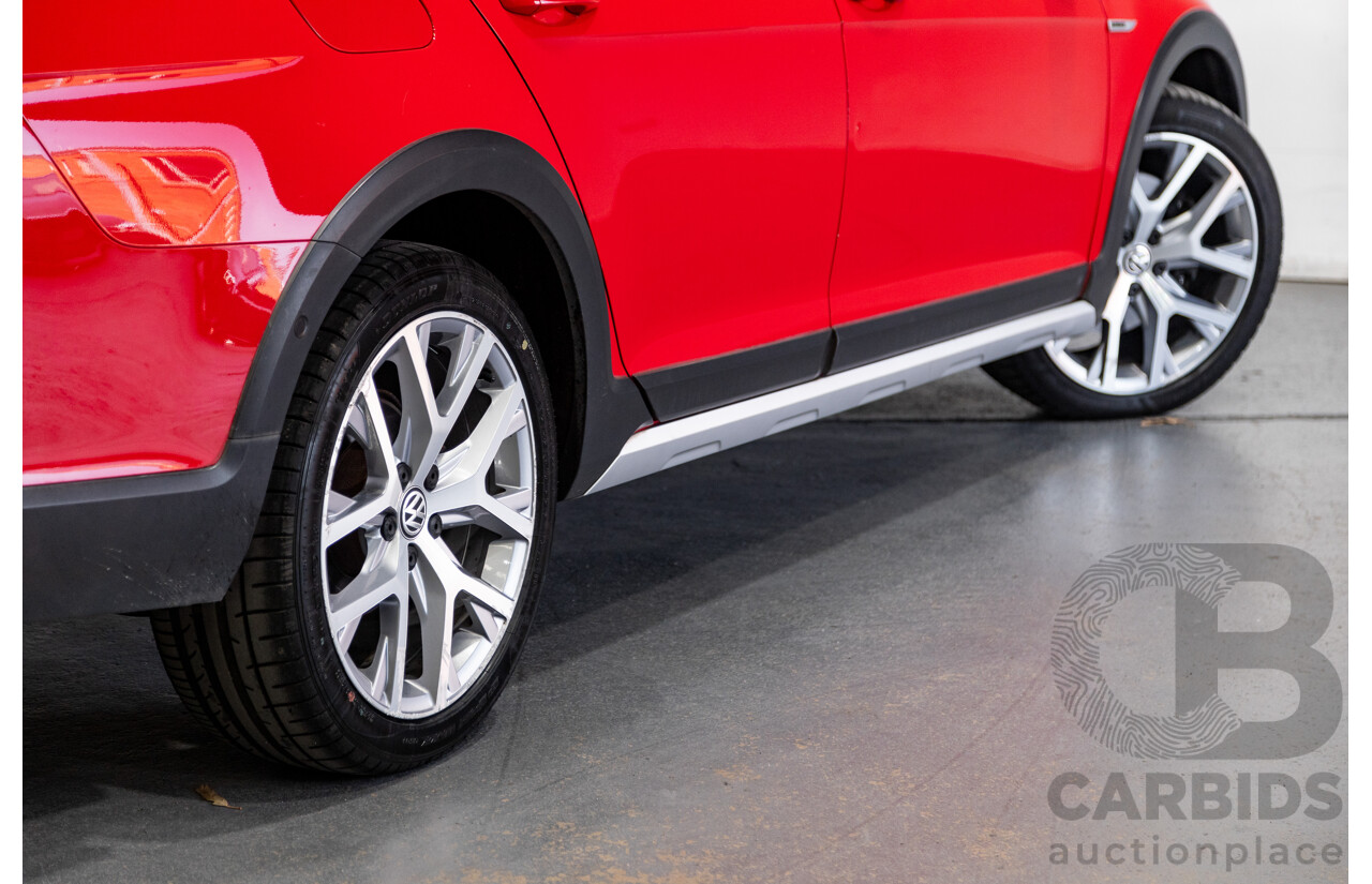 08/2015 Volkswagen Golf Alltrack 132 TSI (AWD) MK7 AU MY16 4d Wagon Tornado Red Turbo 1.8L