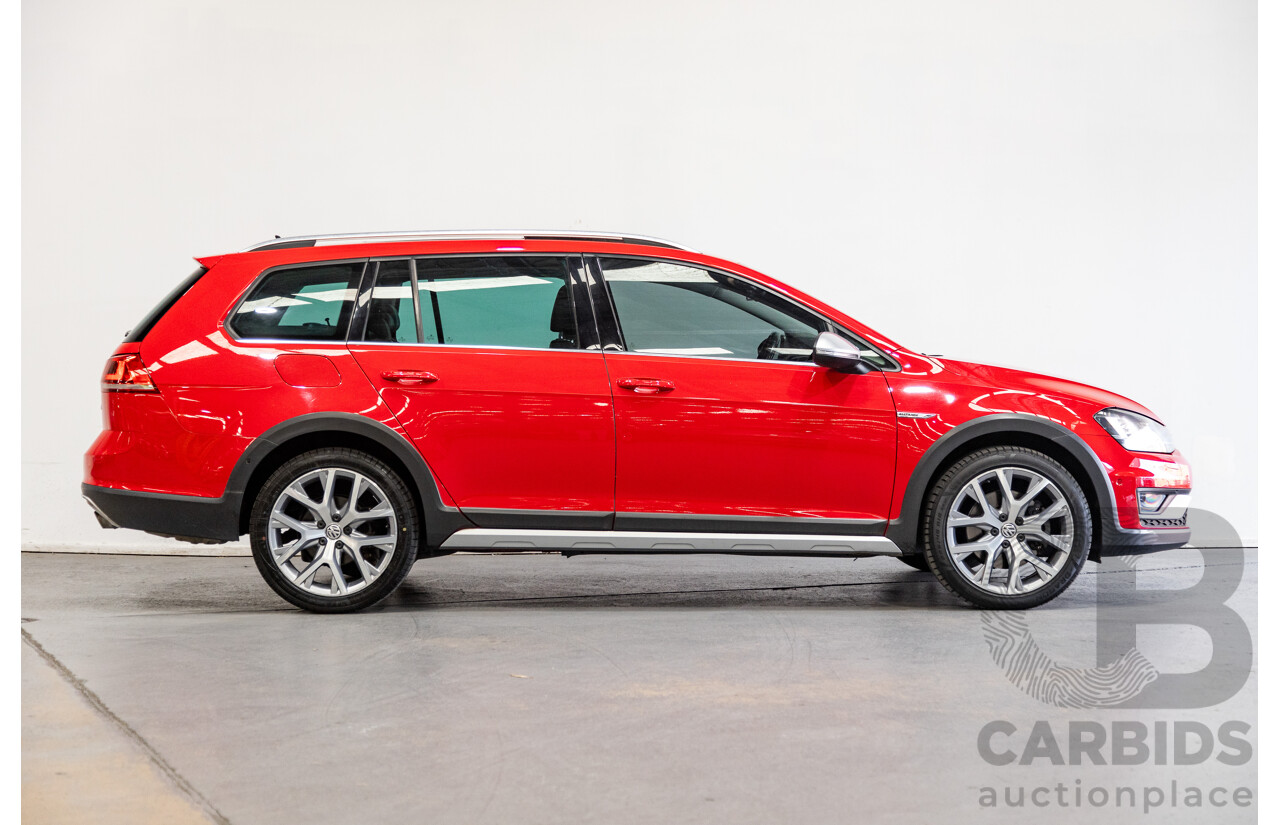 08/2015 Volkswagen Golf Alltrack 132 TSI (AWD) MK7 AU MY16 4d Wagon Tornado Red Turbo 1.8L