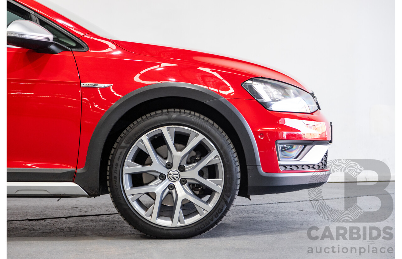 08/2015 Volkswagen Golf Alltrack 132 TSI (AWD) MK7 AU MY16 4d Wagon Tornado Red Turbo 1.8L