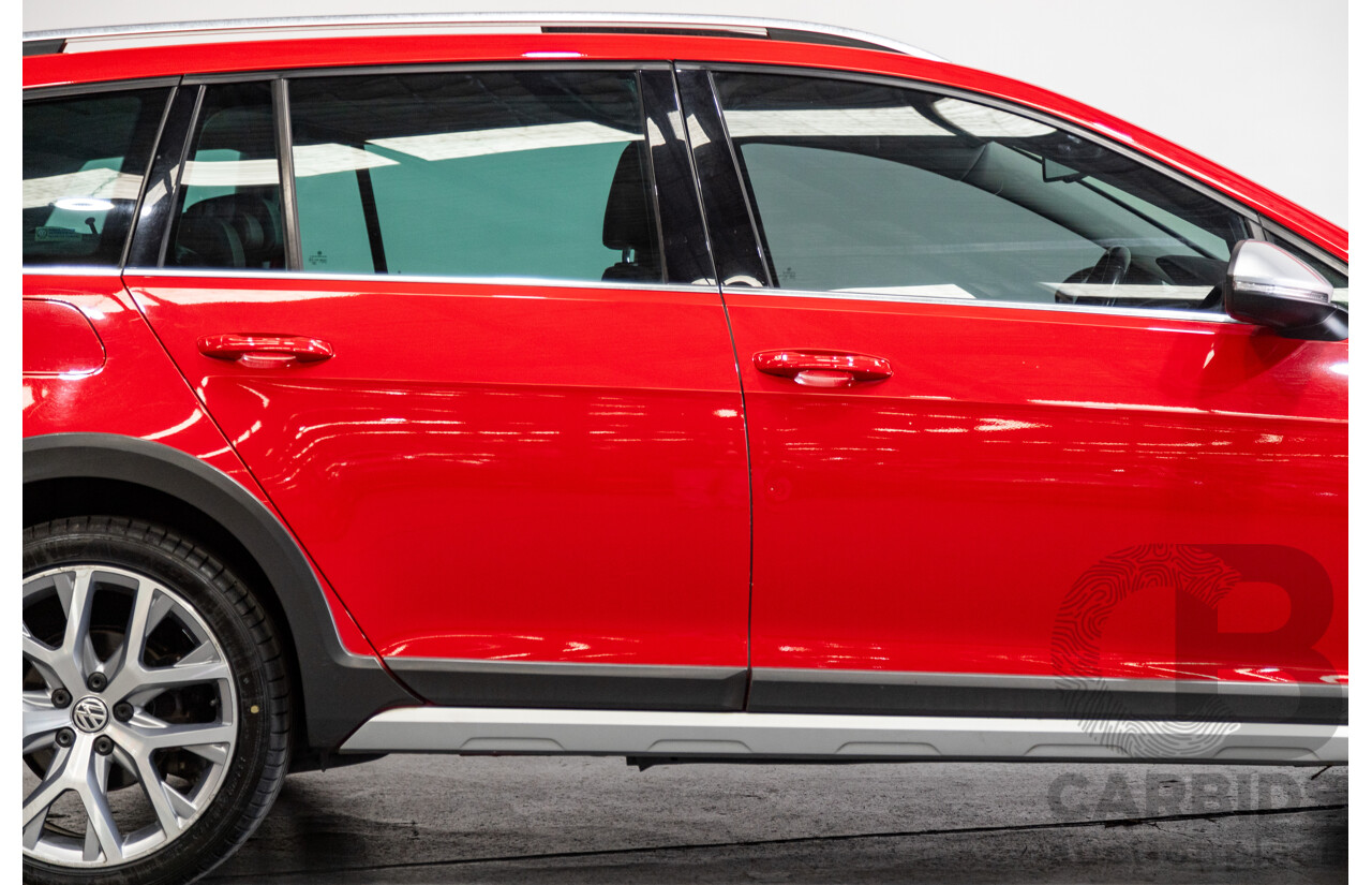 08/2015 Volkswagen Golf Alltrack 132 TSI (AWD) MK7 AU MY16 4d Wagon Tornado Red Turbo 1.8L