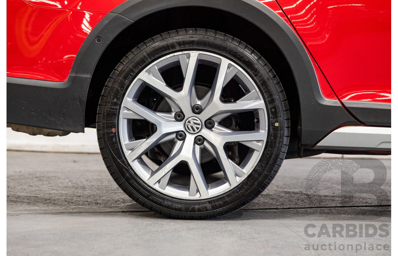 08/2015 Volkswagen Golf Alltrack 132 TSI (AWD) MK7 AU MY16 4d Wagon Tornado Red Turbo 1.8L
