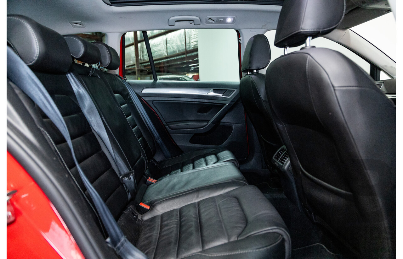 08/2015 Volkswagen Golf Alltrack 132 TSI (AWD) MK7 AU MY16 4d Wagon Tornado Red Turbo 1.8L