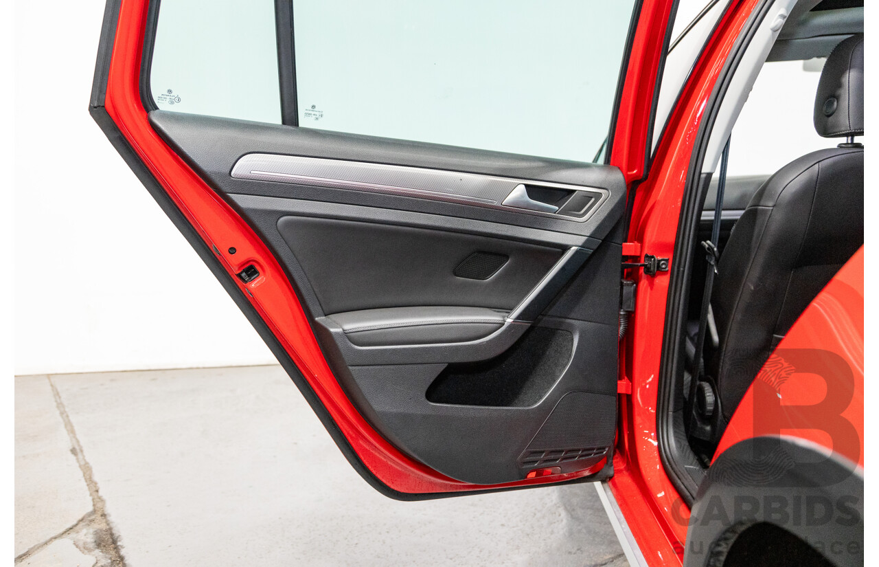 08/2015 Volkswagen Golf Alltrack 132 TSI (AWD) MK7 AU MY16 4d Wagon Tornado Red Turbo 1.8L