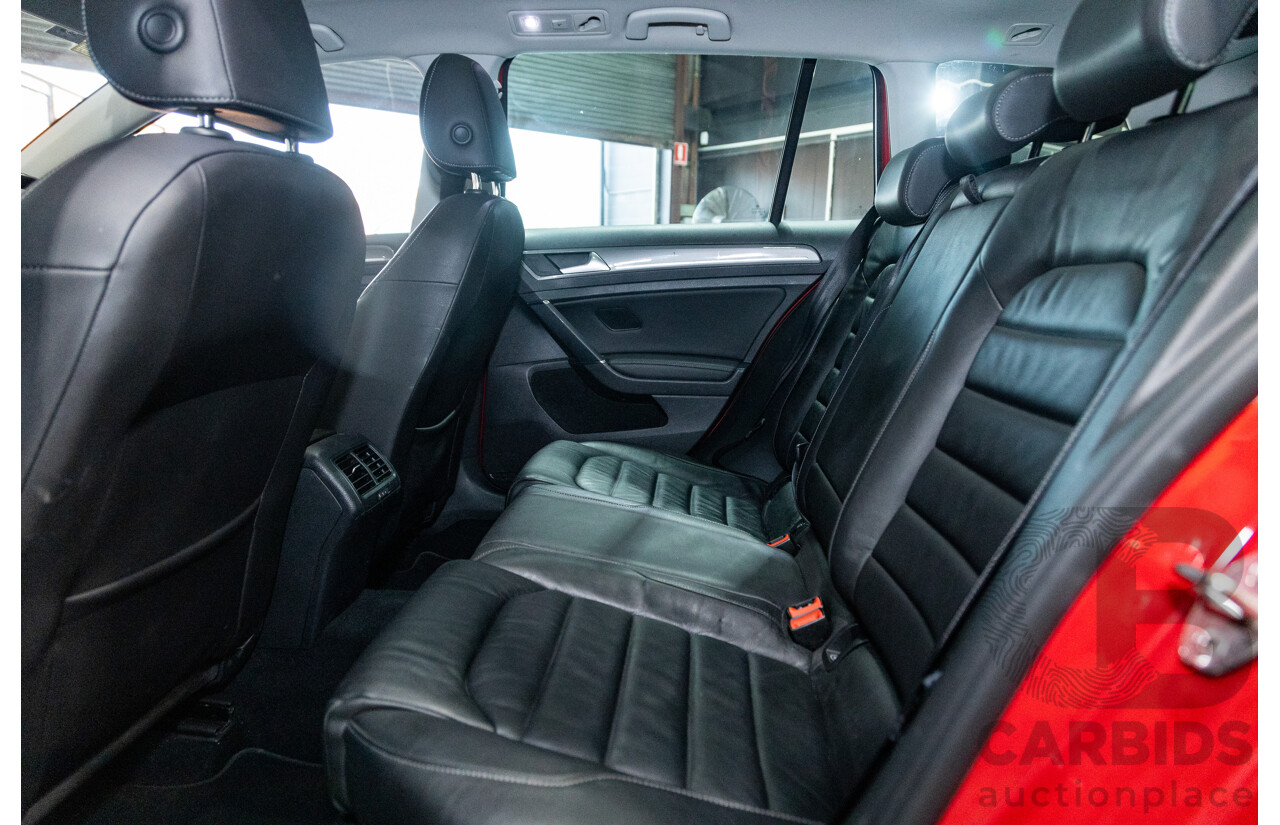 08/2015 Volkswagen Golf Alltrack 132 TSI (AWD) MK7 AU MY16 4d Wagon Tornado Red Turbo 1.8L