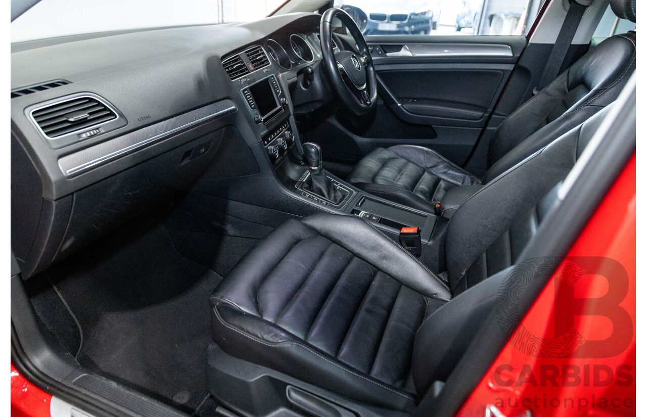 08/2015 Volkswagen Golf Alltrack 132 TSI (AWD) MK7 AU MY16 4d Wagon Tornado Red Turbo 1.8L