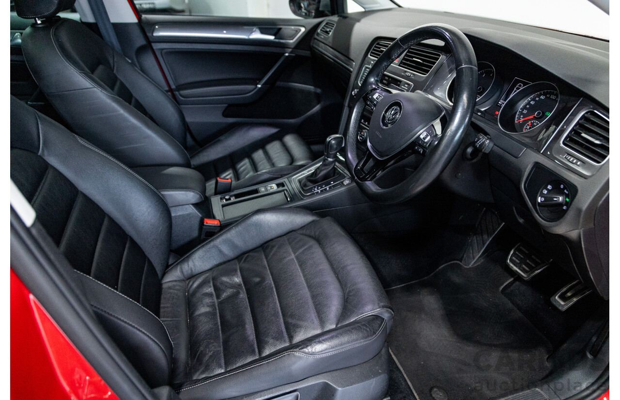 08/2015 Volkswagen Golf Alltrack 132 TSI (AWD) MK7 AU MY16 4d Wagon Tornado Red Turbo 1.8L