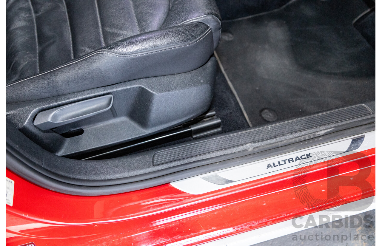 08/2015 Volkswagen Golf Alltrack 132 TSI (AWD) MK7 AU MY16 4d Wagon Tornado Red Turbo 1.8L