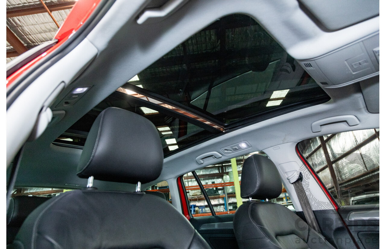 08/2015 Volkswagen Golf Alltrack 132 TSI (AWD) MK7 AU MY16 4d Wagon Tornado Red Turbo 1.8L