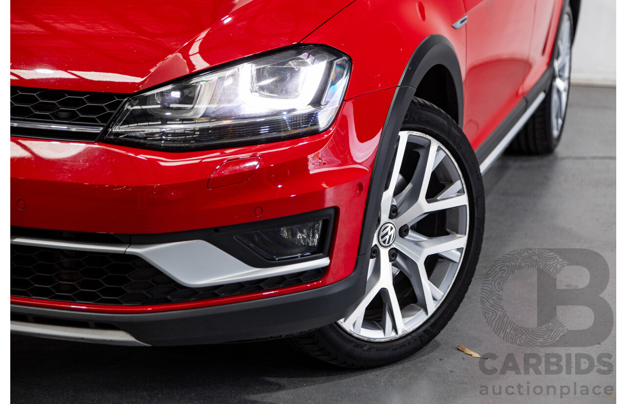 08/2015 Volkswagen Golf Alltrack 132 TSI (AWD) MK7 AU MY16 4d Wagon Tornado Red Turbo 1.8L