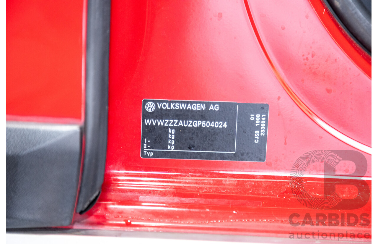 08/2015 Volkswagen Golf Alltrack 132 TSI (AWD) MK7 AU MY16 4d Wagon Tornado Red Turbo 1.8L