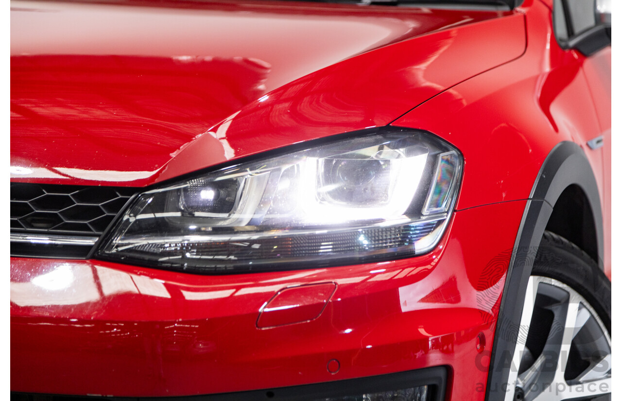 08/2015 Volkswagen Golf Alltrack 132 TSI (AWD) MK7 AU MY16 4d Wagon Tornado Red Turbo 1.8L