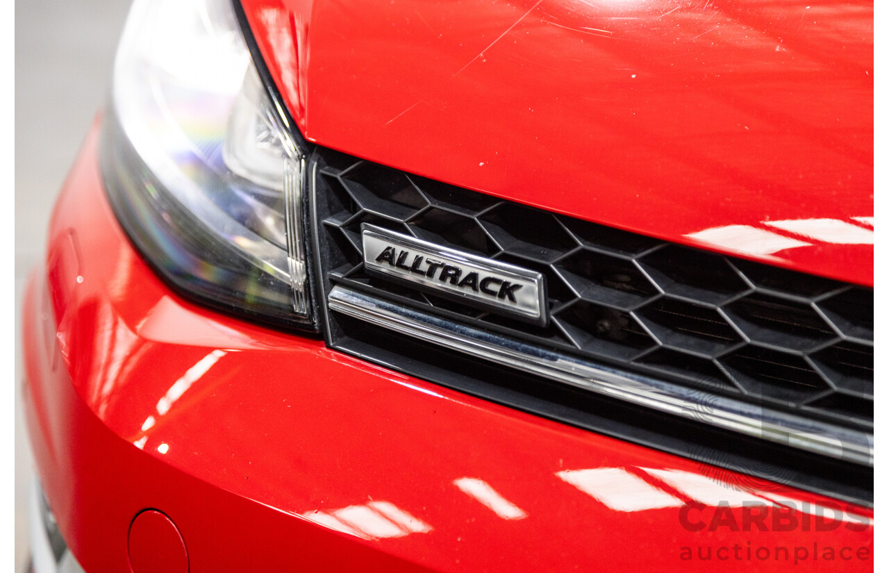 08/2015 Volkswagen Golf Alltrack 132 TSI (AWD) MK7 AU MY16 4d Wagon Tornado Red Turbo 1.8L