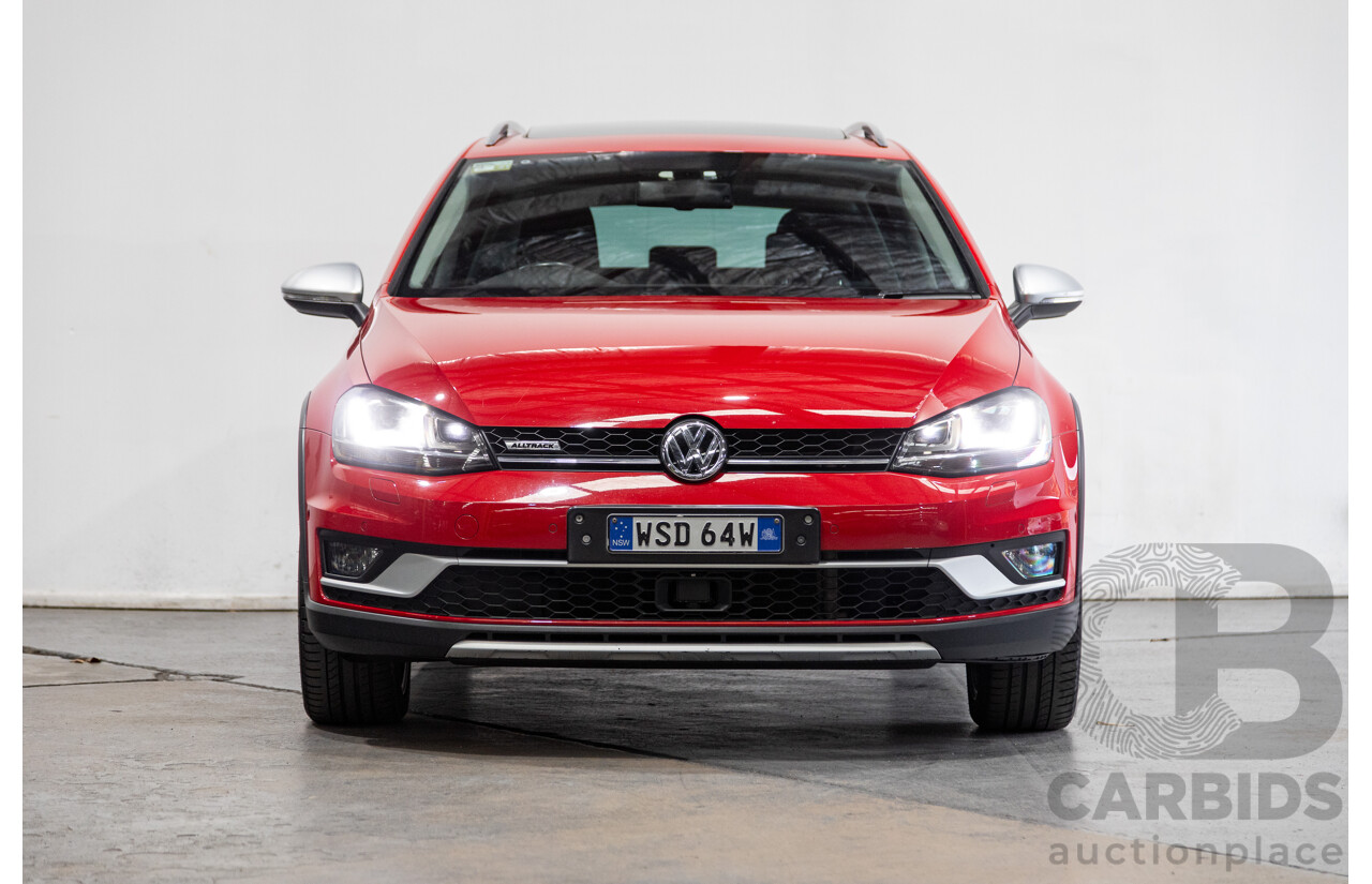 08/2015 Volkswagen Golf Alltrack 132 TSI (AWD) MK7 AU MY16 4d Wagon Tornado Red Turbo 1.8L