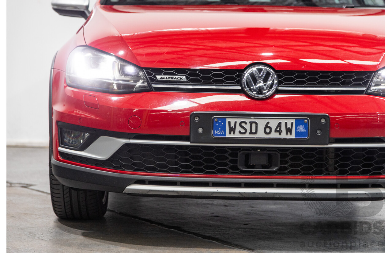 08/2015 Volkswagen Golf Alltrack 132 TSI (AWD) MK7 AU MY16 4d Wagon Tornado Red Turbo 1.8L
