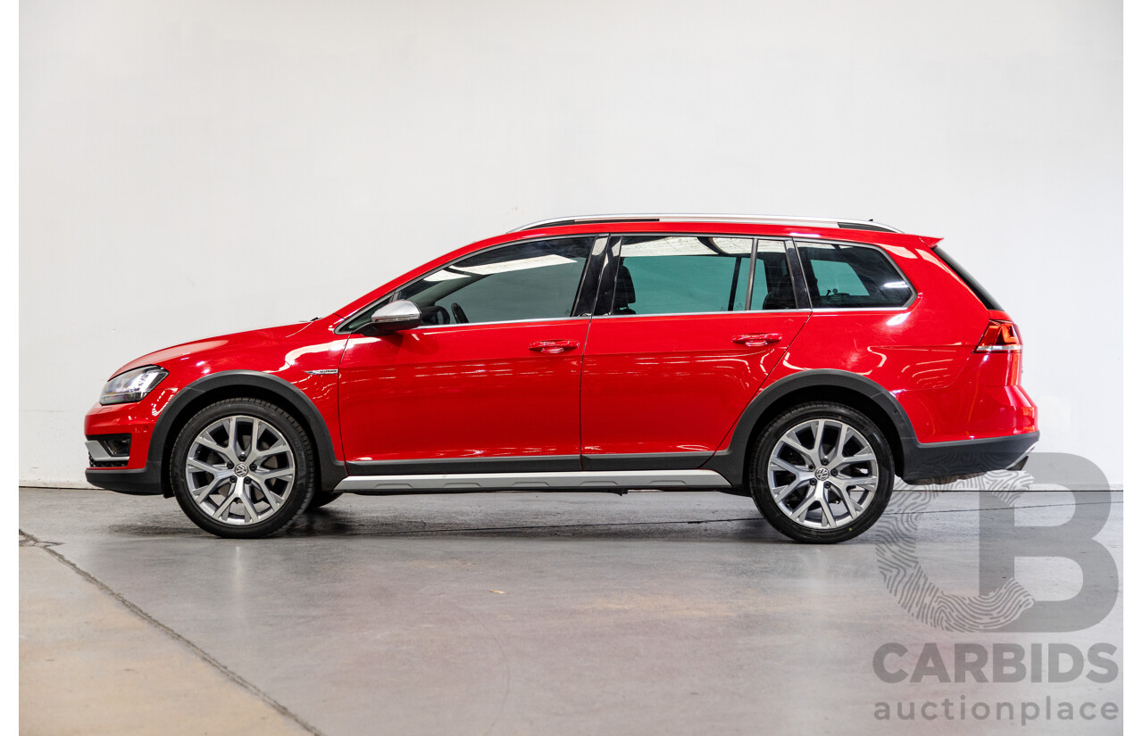 08/2015 Volkswagen Golf Alltrack 132 TSI (AWD) MK7 AU MY16 4d Wagon Tornado Red Turbo 1.8L